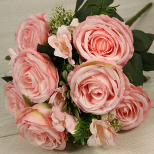 Kytica ruža s doplnkami x12 C068